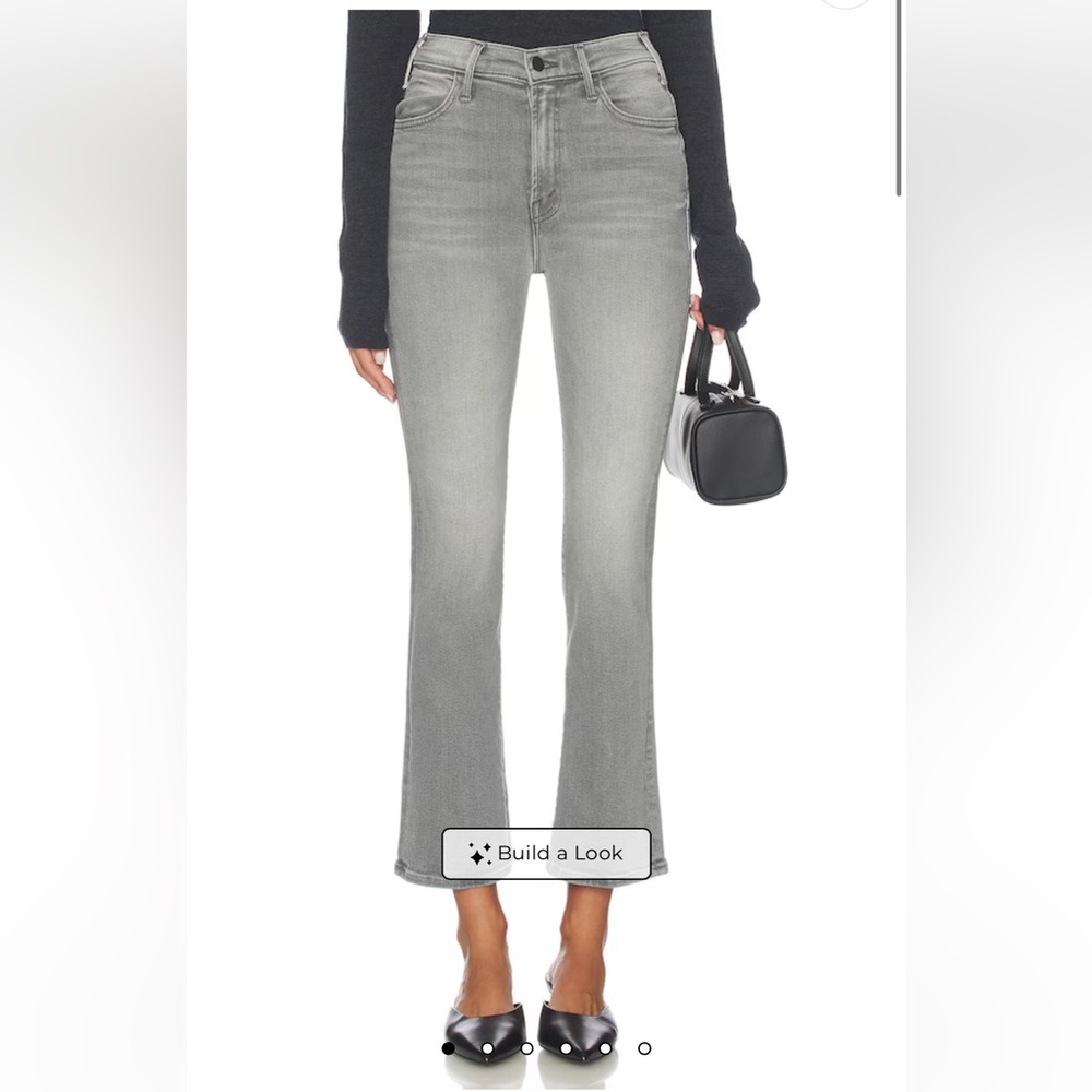 Gray mother  hustler ankle jeans